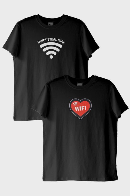 Don’t Steal My Wifi Siyah Tişört