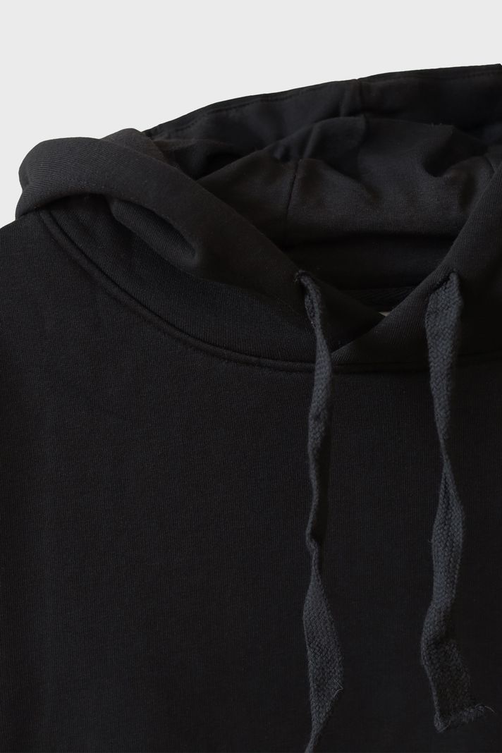 One Day at a Time Siyah Hoodie