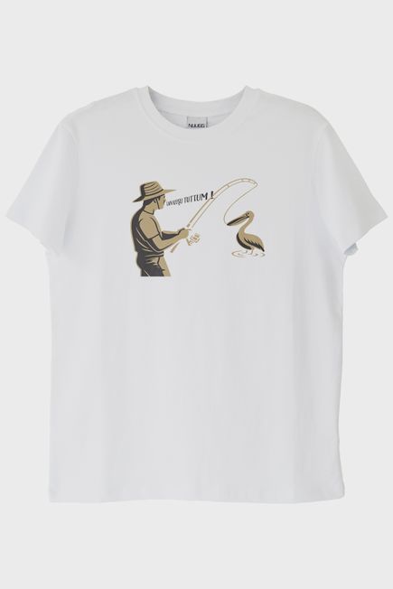 Lan Kuşu Tuttum Beyaz Tişört