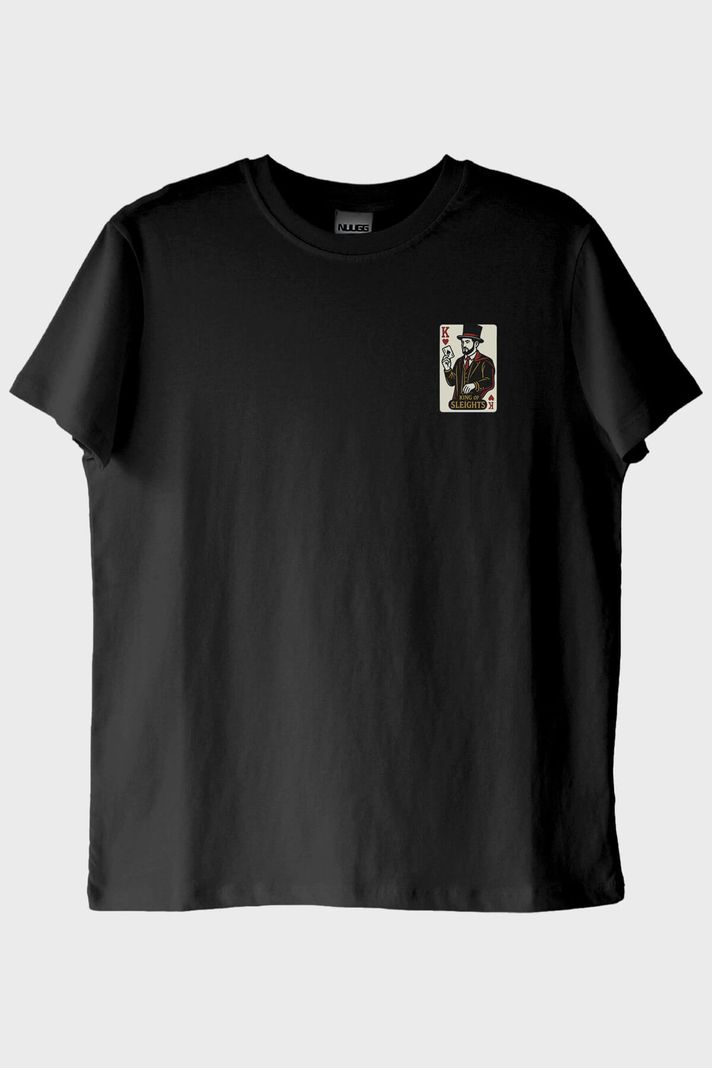 King Of Sleights Siyah Tişört