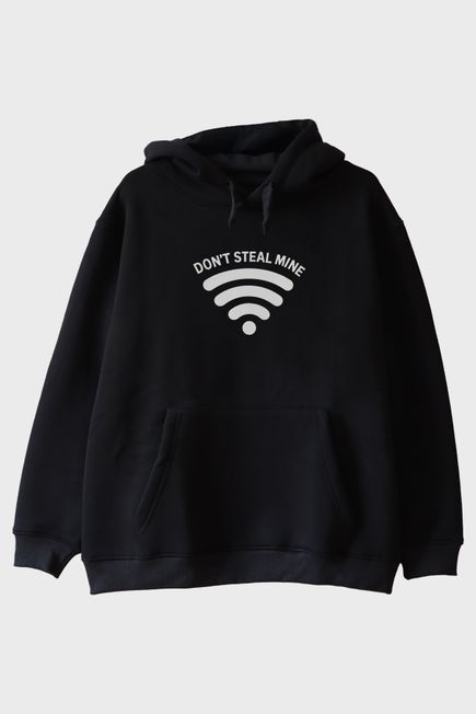 Don't Steal Mine Siyah Hoodie