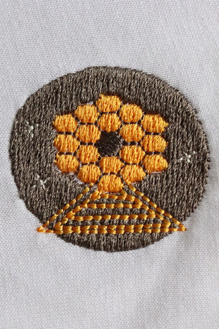 James Webb Teleskobu Nakış Desenli Tişört