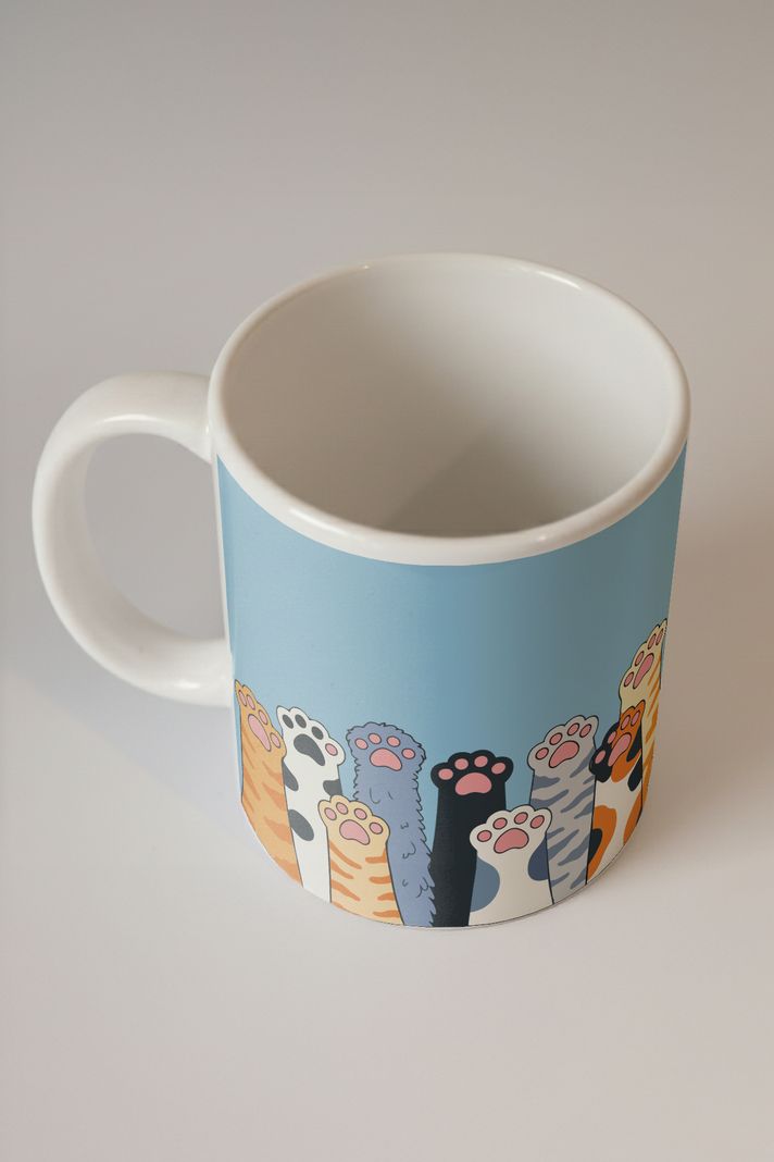 Sevimli Kedi Patileri Kupa