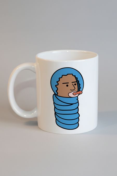 Mavi Bebek Figürlü Kupa