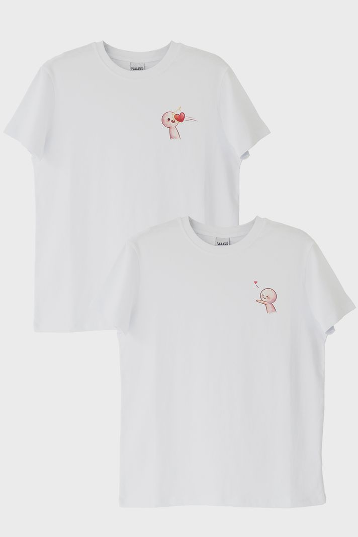 Kalbim Yolda Beyaz Tişört