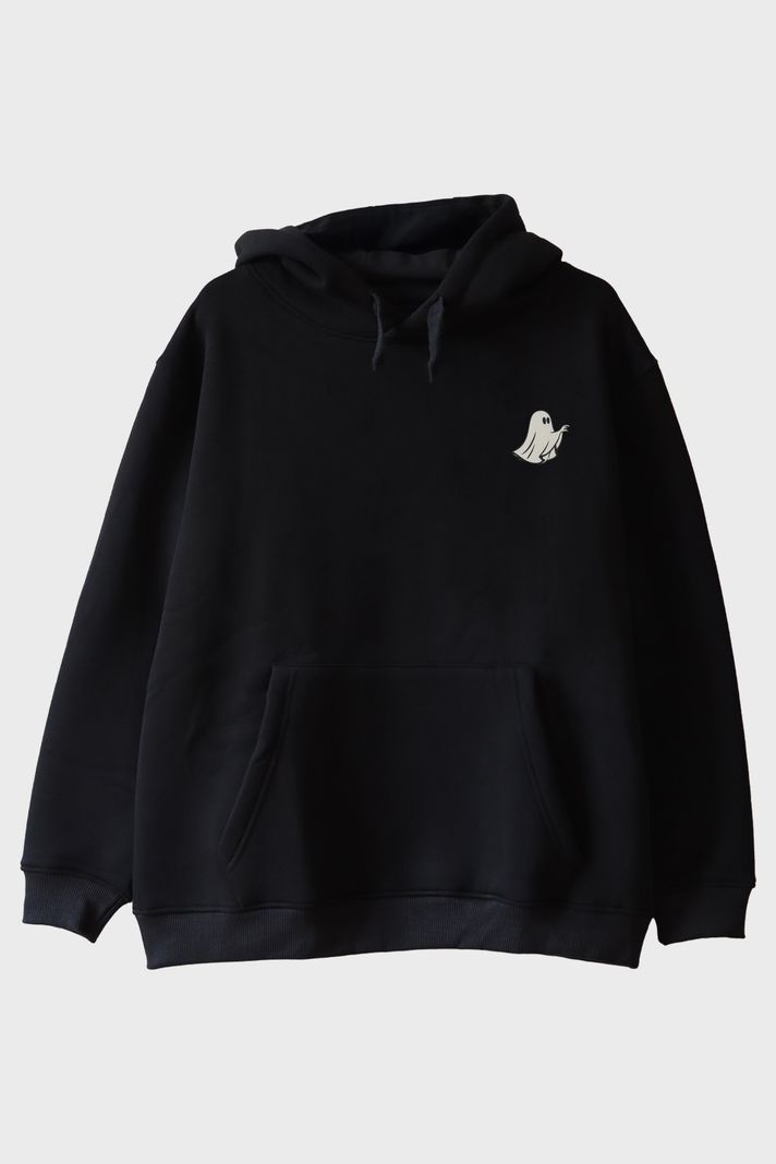 Diğer Sevimli Hayalet Siyah Hoodie