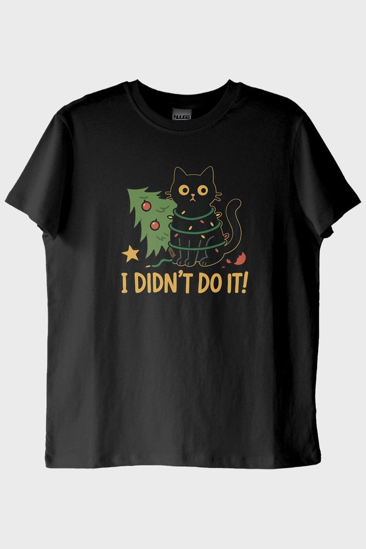 Suçlu Kedi Siyah Tişört