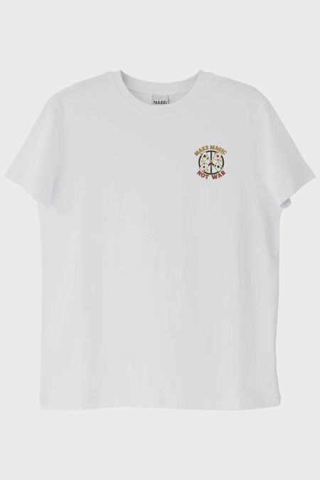 Make Magic Not War Beyaz Tişört