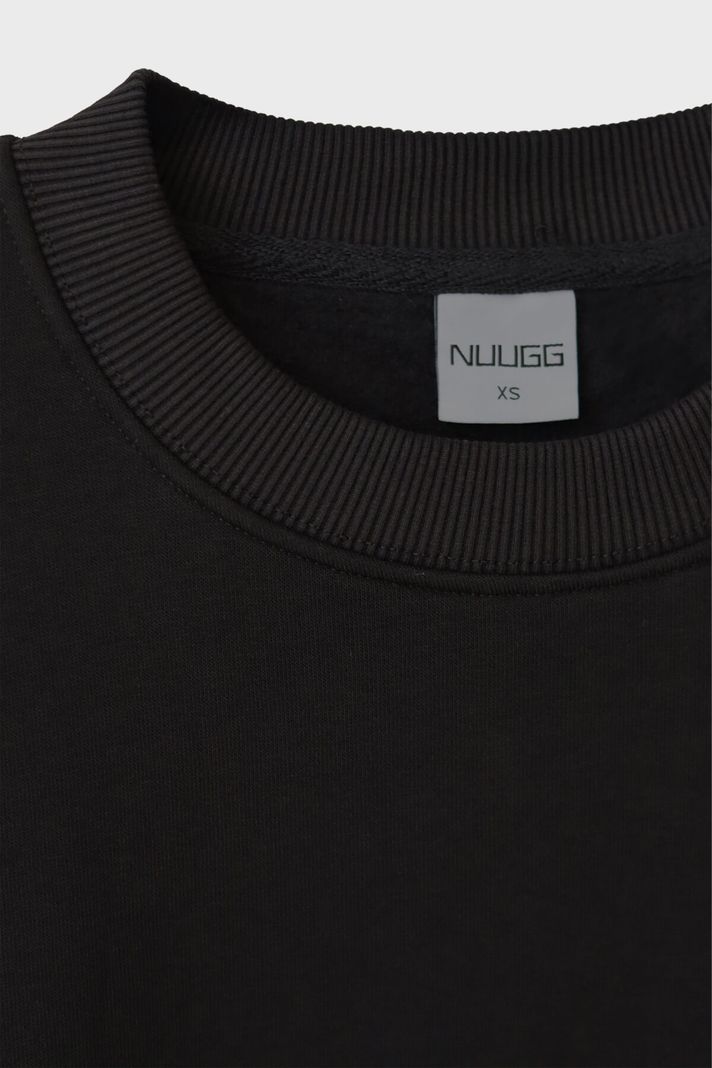 Roma Usulü İhanet Siyah Bisiklet Yaka Sweatshirt