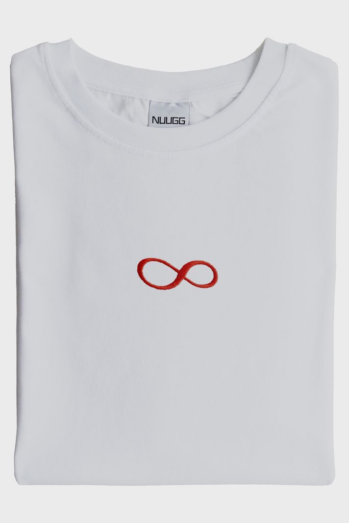 Sonsuzluk Desenli Nakış Tişört - Sevgililer Günü Hediyesi