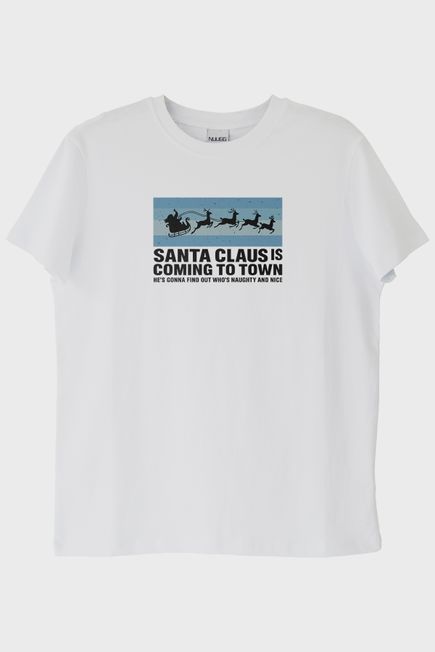 Santa Claus Beyaz Tişört