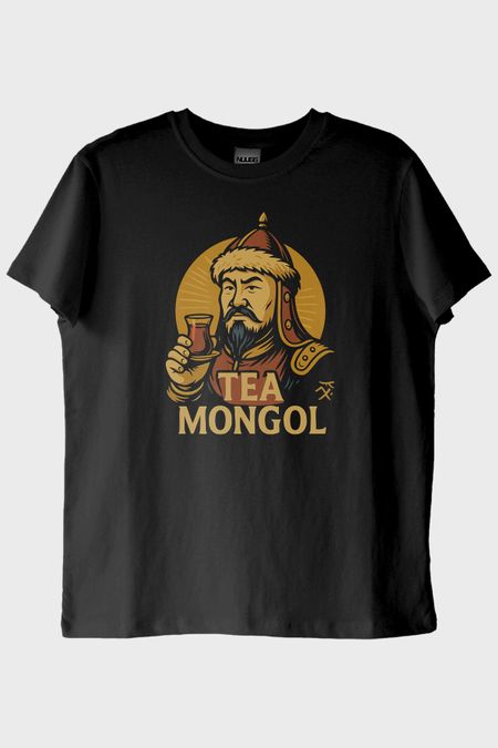 Çay Mongol Siyah Tişört
