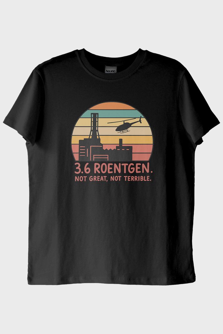 3.6 Roentgen Siyah Tişört