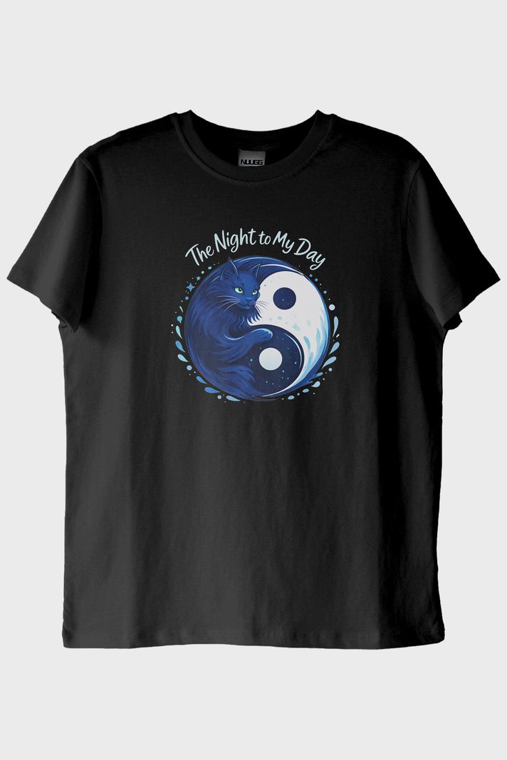 Gece ve Gündüz Çift Siyah Tişörtü