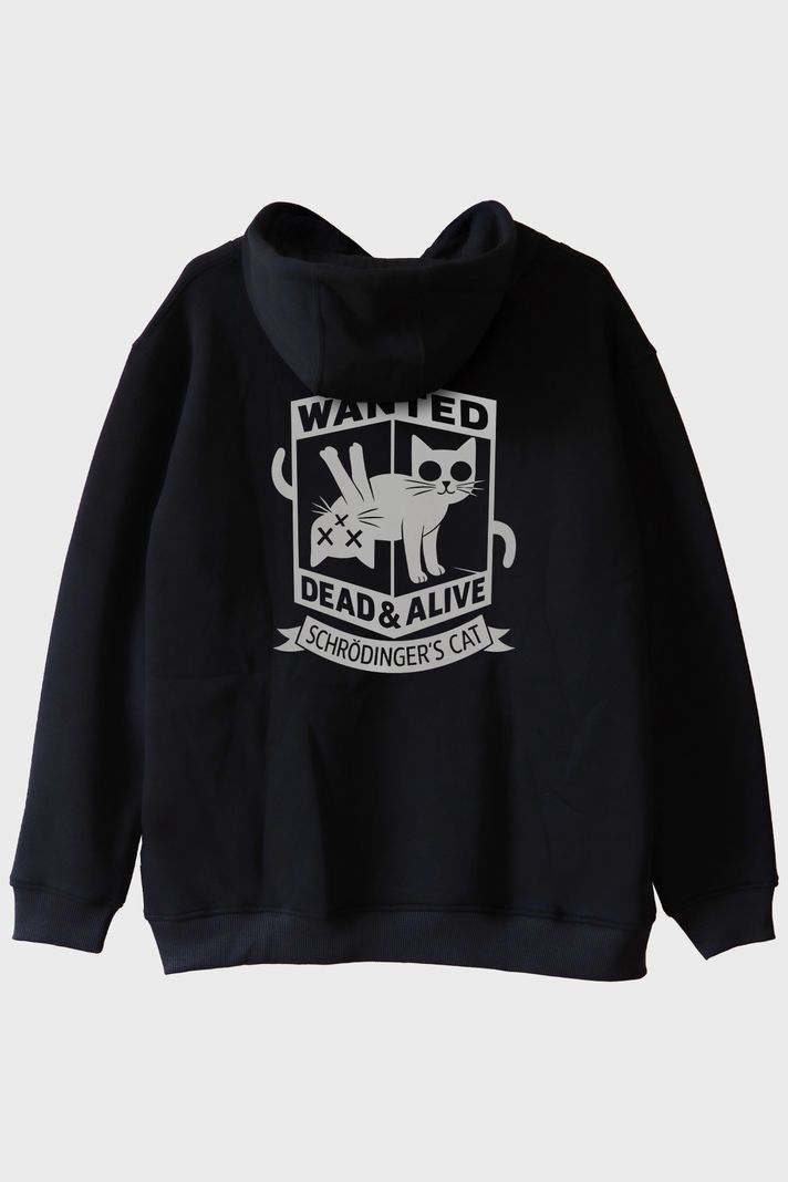 Wanted: Dead & Alive Schrödinger's Cat Tasarım Siyah Hoodie