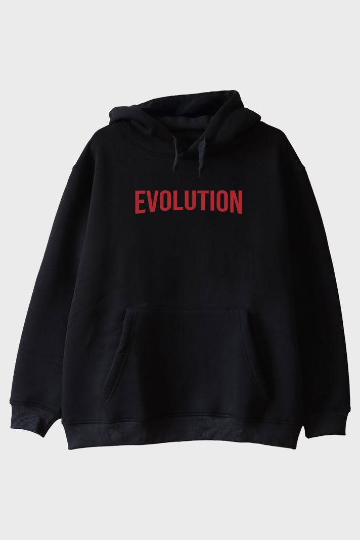 Evolution Siyah Hoodie