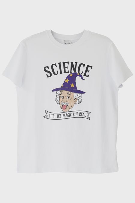 Science Magic But Real Beyaz Tişört
