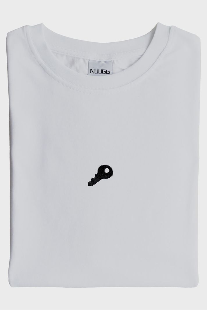 Anahtar ve Kalpli Kilit Desenli Çift Tişörtleri