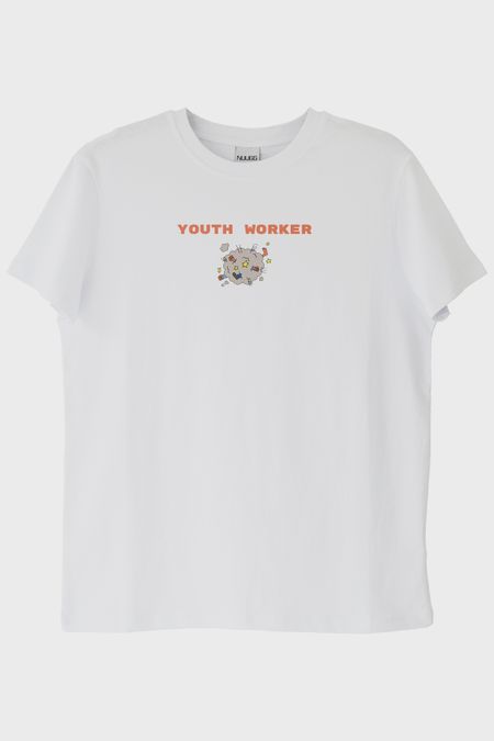 Youth Worker Beyaz Tişört