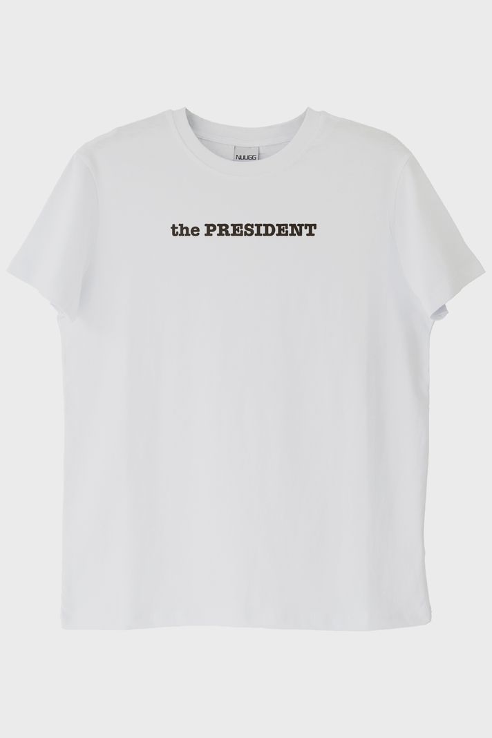 The President Beyaz Tişört ön görsel