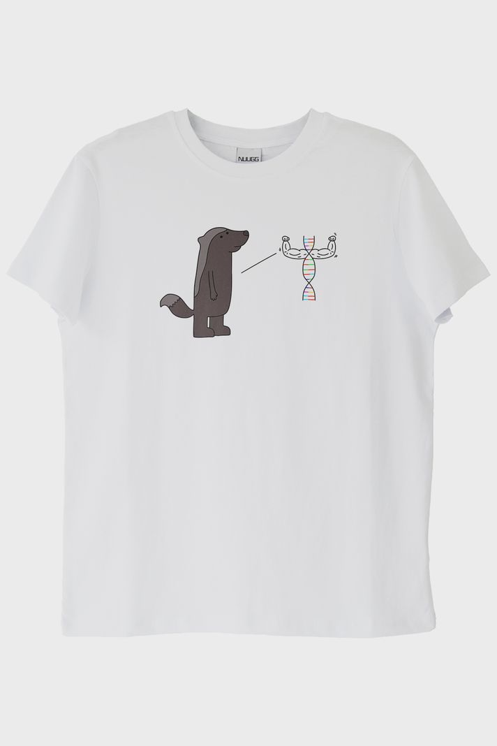 Bal Porsuğu DNA Beyaz Tişört