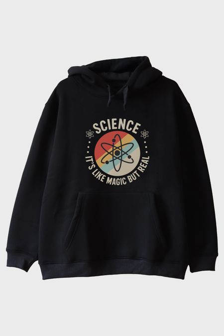Magic Science Siyah Hoodie