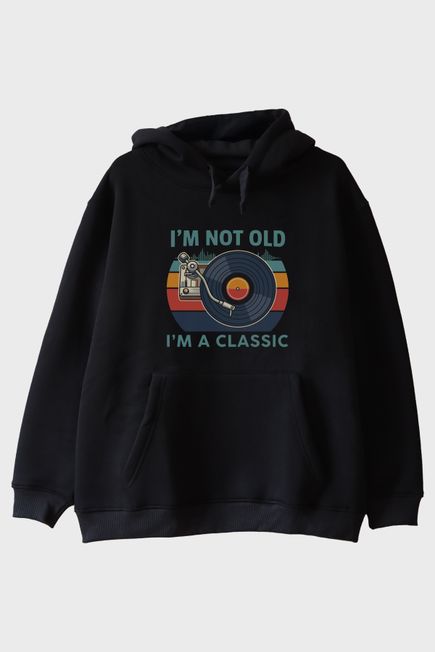 I'm a Classic Siyah Hoodie