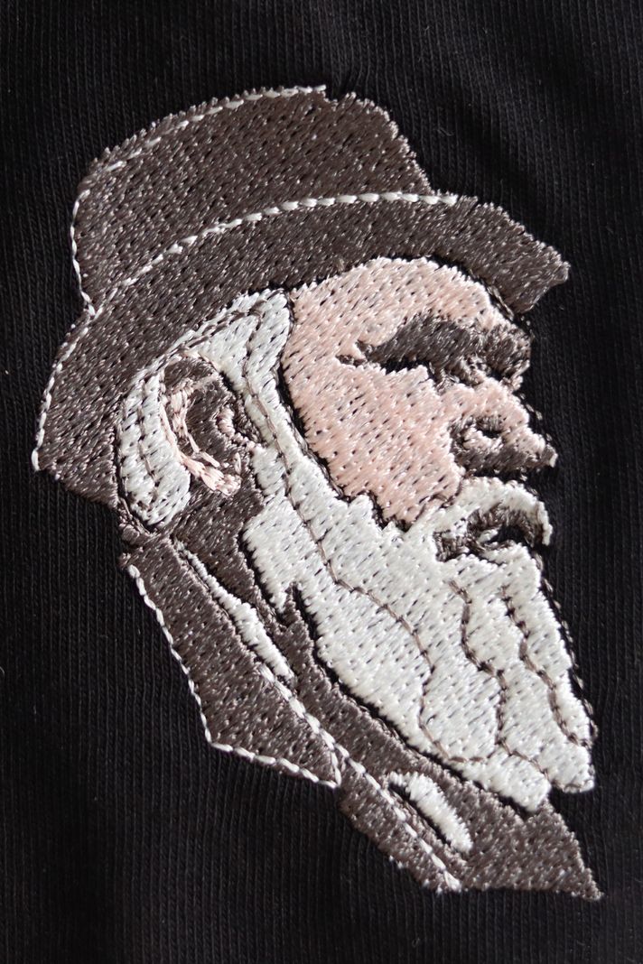 Charles Darwin Desenli Nakış Bisiklet Yaka Sweatshirt - Evrim Ağacı Temalı