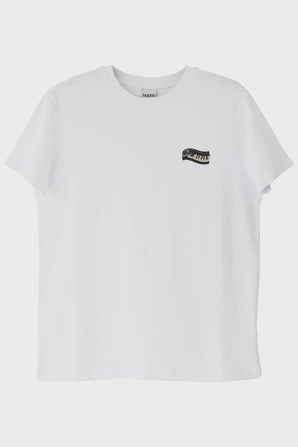 Piyano Tuşları Nakışlı Müzik T-Shirt