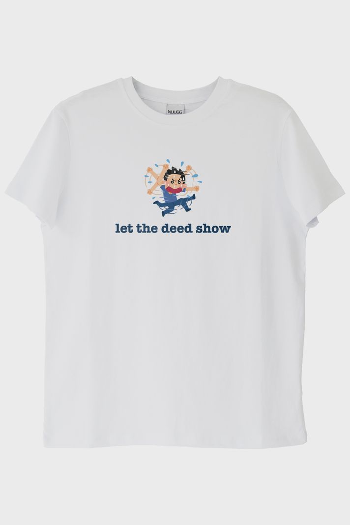 Let The Deet Show Beyaz Tişört ön görsel