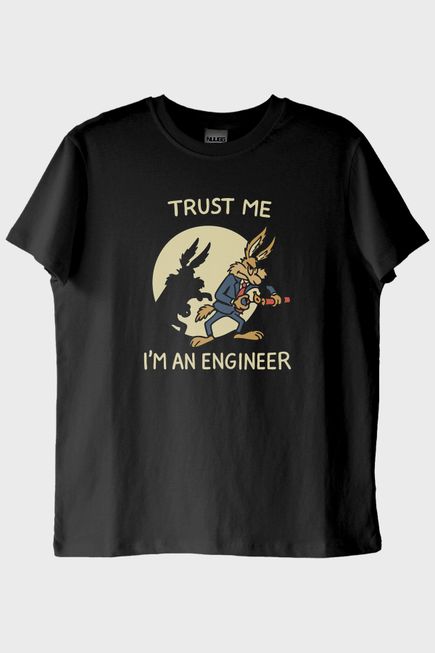 Trust Me I'm an Engineer Siyah Tişört