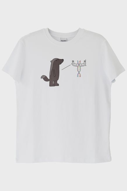 Bal Porsuğu DNA Beyaz Tişört