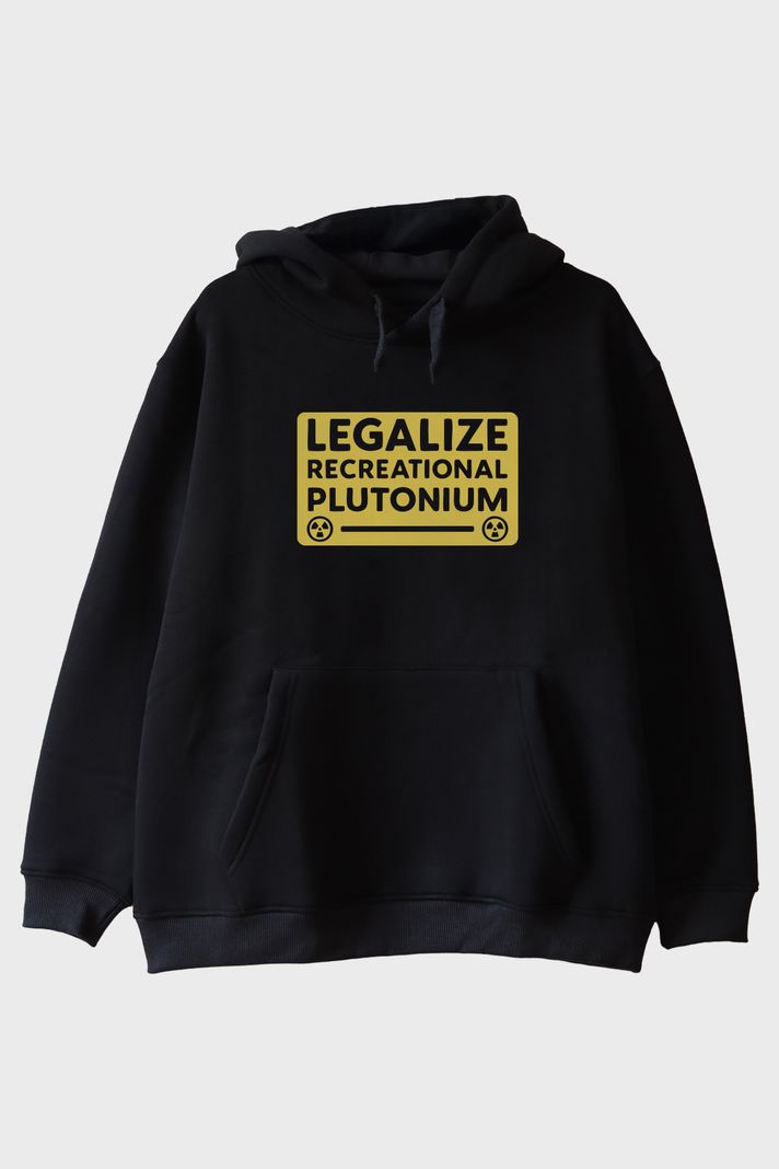 Legalize Plutonium Siyah Hoodie