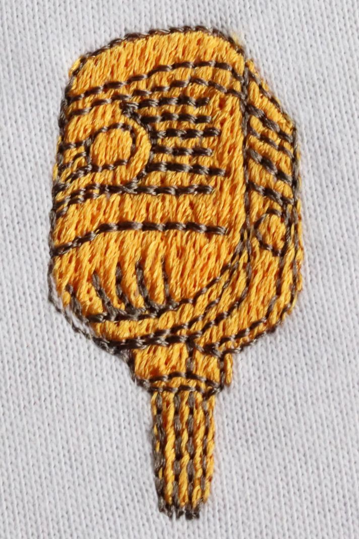 Altın Mikrofon İşlemeli Müzik T-Shirt