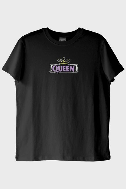 Queen Taç Siyah Tişört