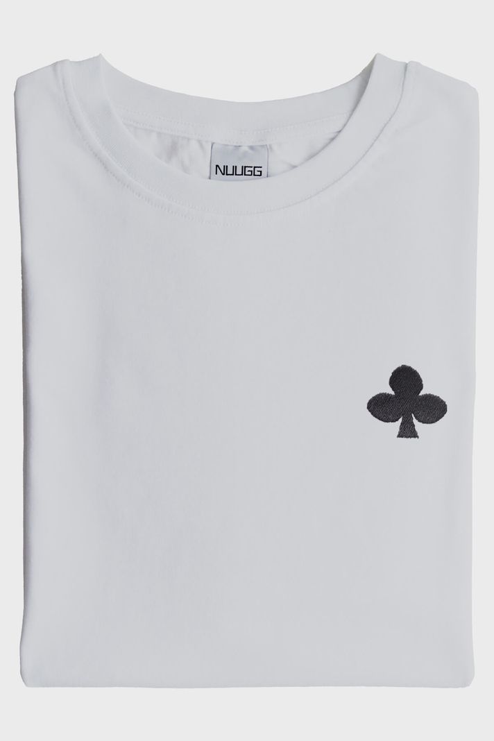 Sinek Sembol Desenli Beyaz Tişört