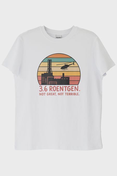 3.6 Roentgen Beyaz Tişört